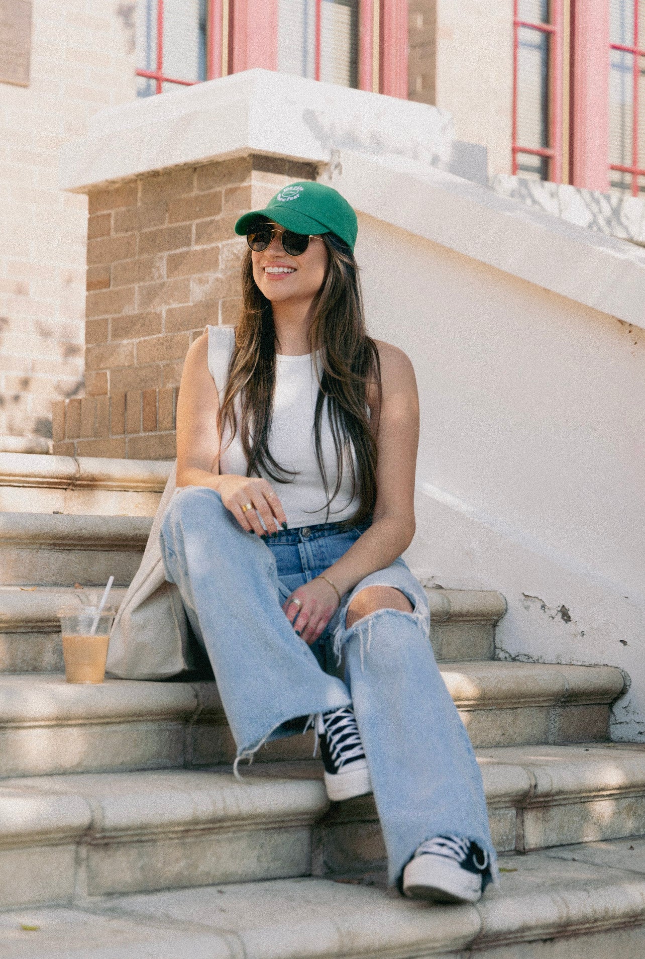 'We Rise Above Fear' Green Hat