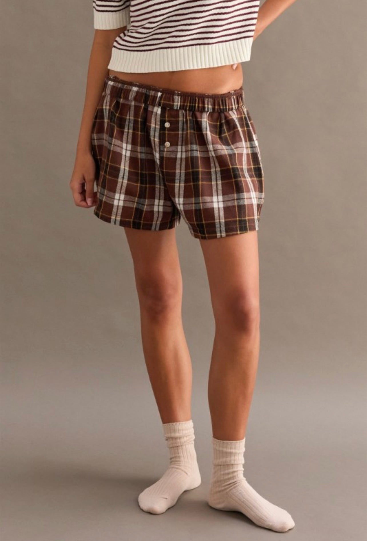 Plaid Boxer Shorts