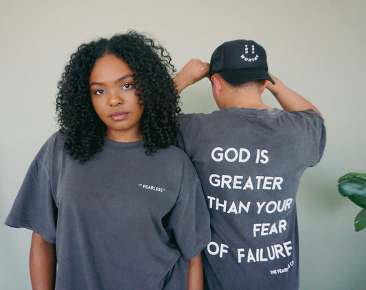 God Is Greater Than Your Fear of Failure Oversized Tee